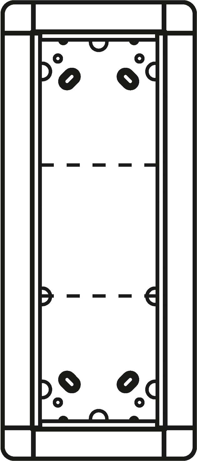Ritto Portier UP-Rahmen ws 3-fach, 141x334mm 1881370