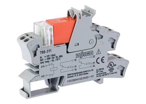 WAGO GmbH & Co. KG Stecksockel m.Relais 2W, 12V DC/2x8A 788-311 - 788-311