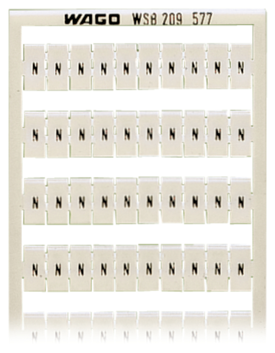 WAGO GmbH & Co. KG WSB-Bezeichnungssystem W: N (100x) 209-577