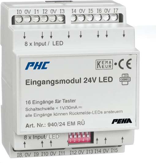 Peha Eingangsmodul 24VDC 16RÃ¼ckmeld. D 940/24 EM RÃœ