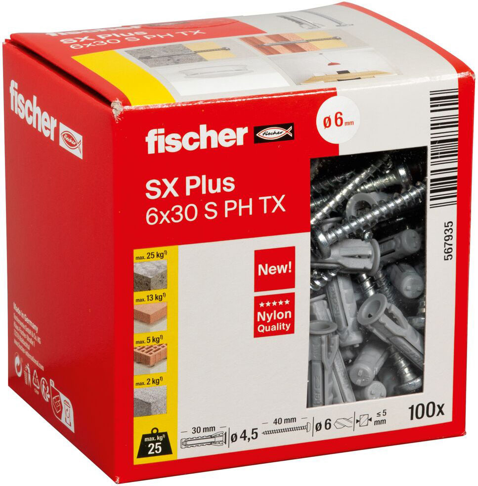 Fischer Deutschl. Dübel SX Plus SXPlus6x30SPHTX - 567935