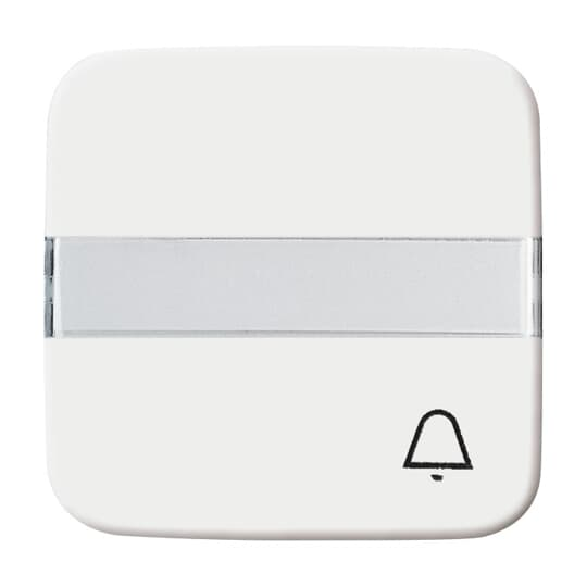 Busch-Jaeger Wippe aws Symbol Klingel m.Beschriftungsfeld 2506 N/KI-214
