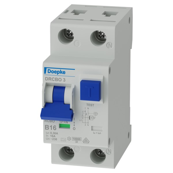 Doepke FI/LS-Kombination/RCBO DRCBO3 B16/0,3/1N-A
