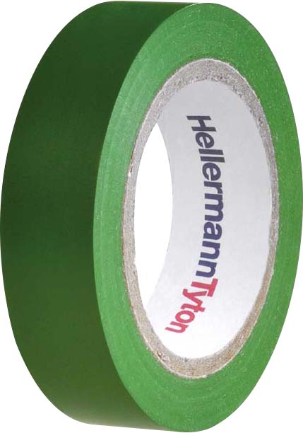 HellermannTyton PVC Isolierband grün Flex 15-GN15x10m