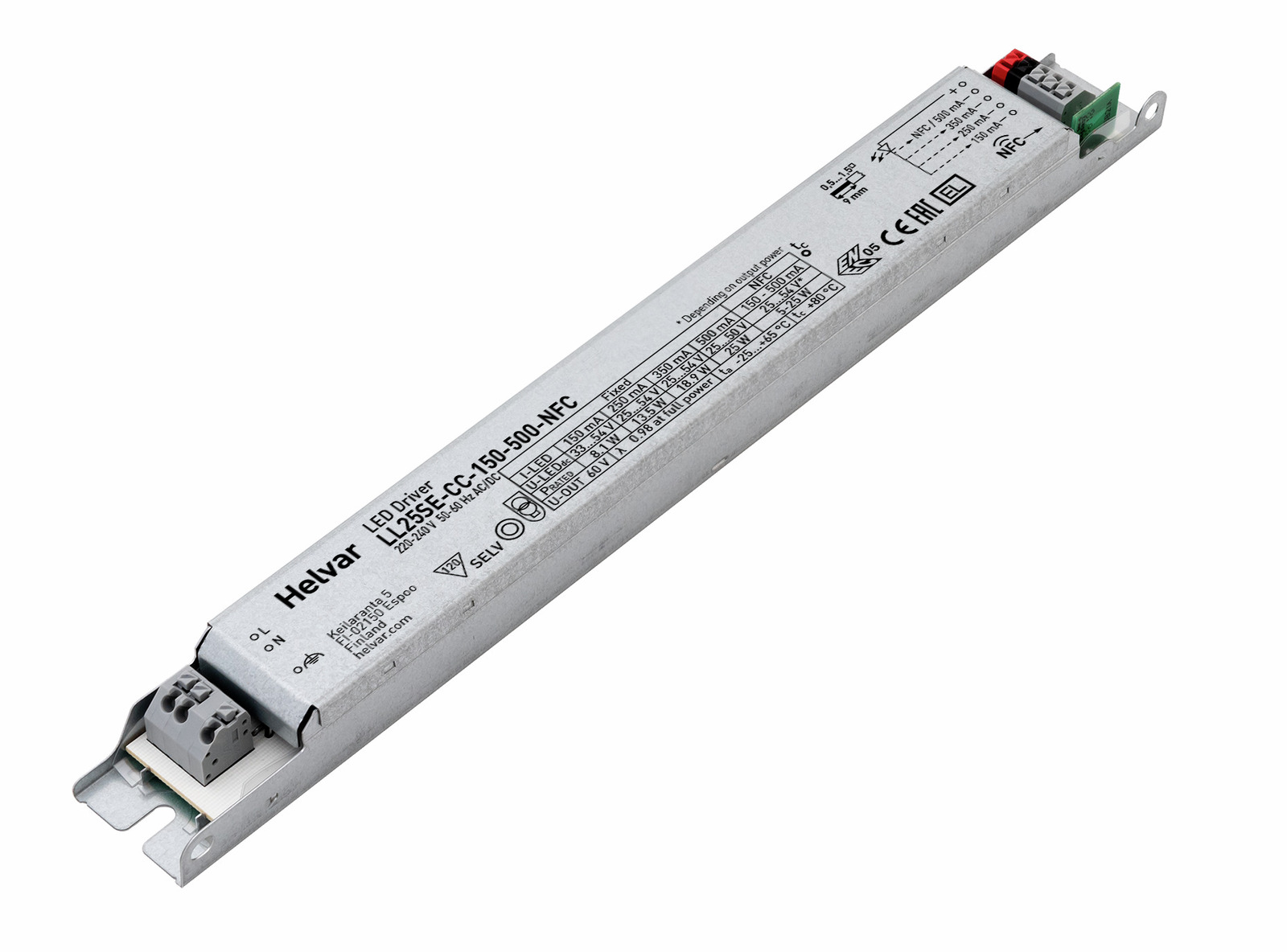 Helvar LED-Treiber LL25SE-CC-150-500-NFC - 5774006