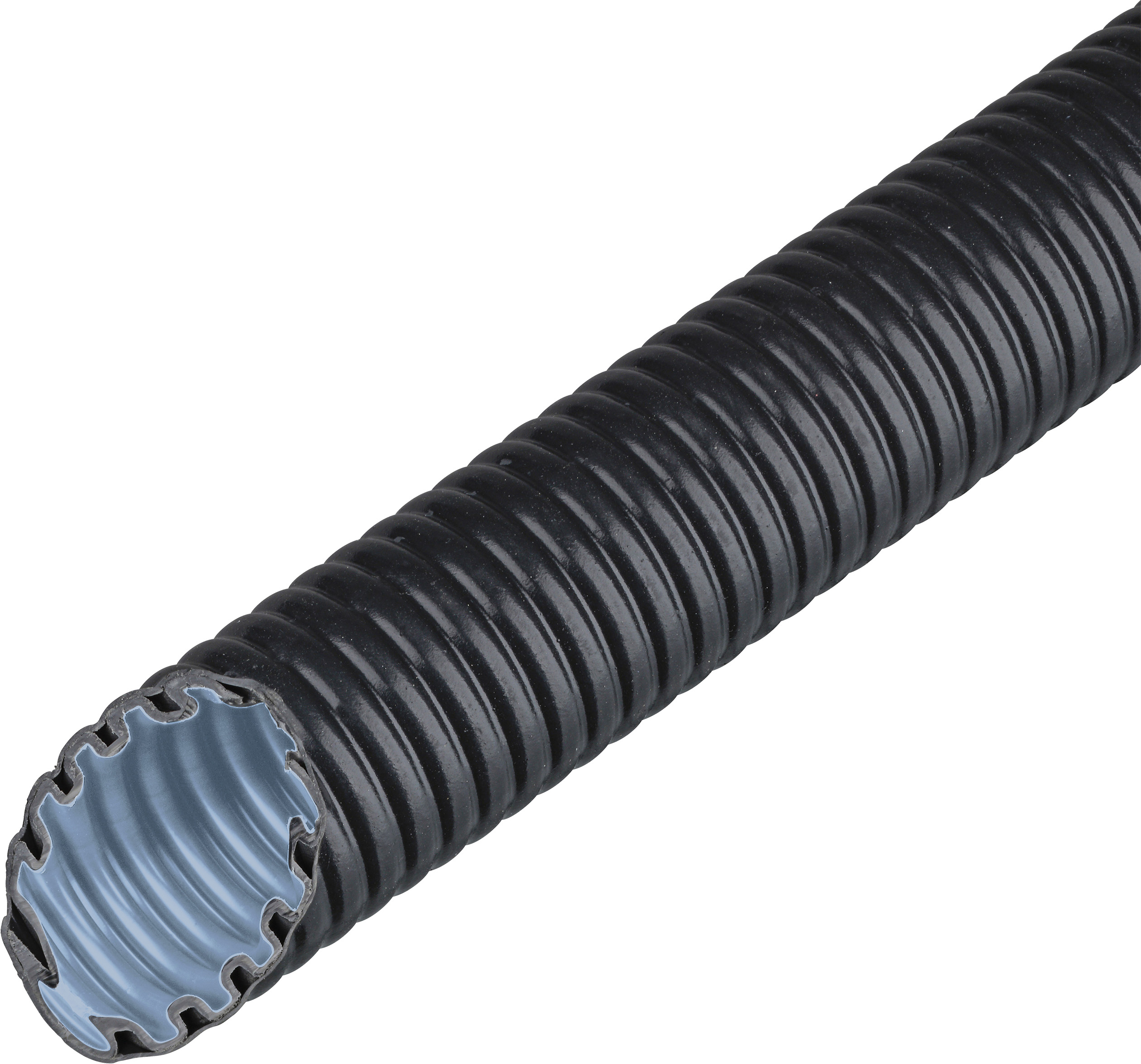 Fränkische Kunststoff-Wellrohr schwer 32,0x24,1mm FFKuS-ES-F-UV32 sw