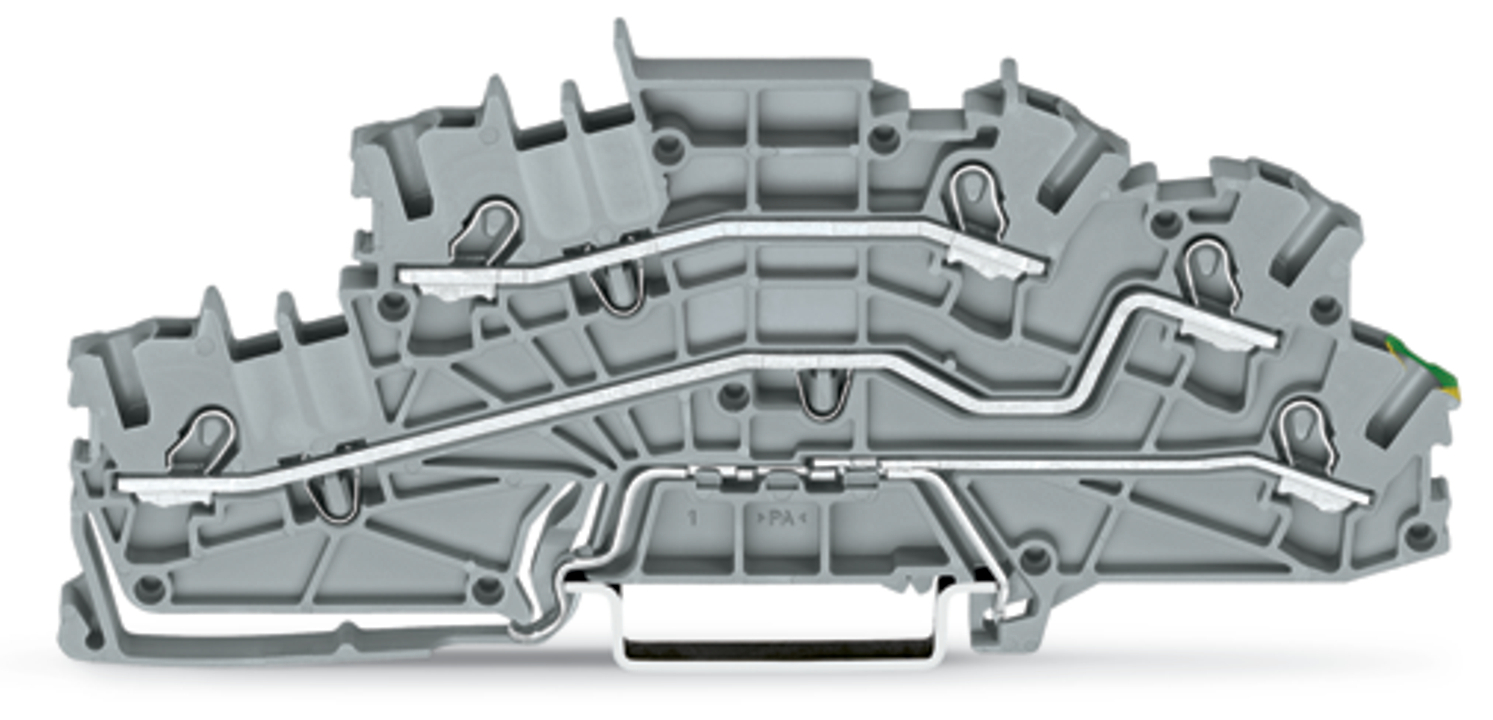 WAGO GmbH & Co. KG Installationsetagenklemme 4mmÂ² grau L/L/PE 2003-6645