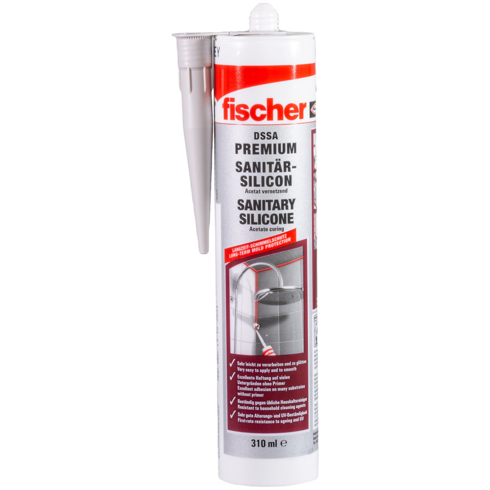 Fischer Deutschl. Sanitärsilicon silbergrau DSSA SG