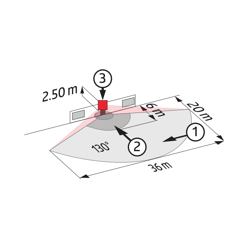 BEG Brück Electronic Bewegungsmelder weiß RC-plus next N130 ws - 93321