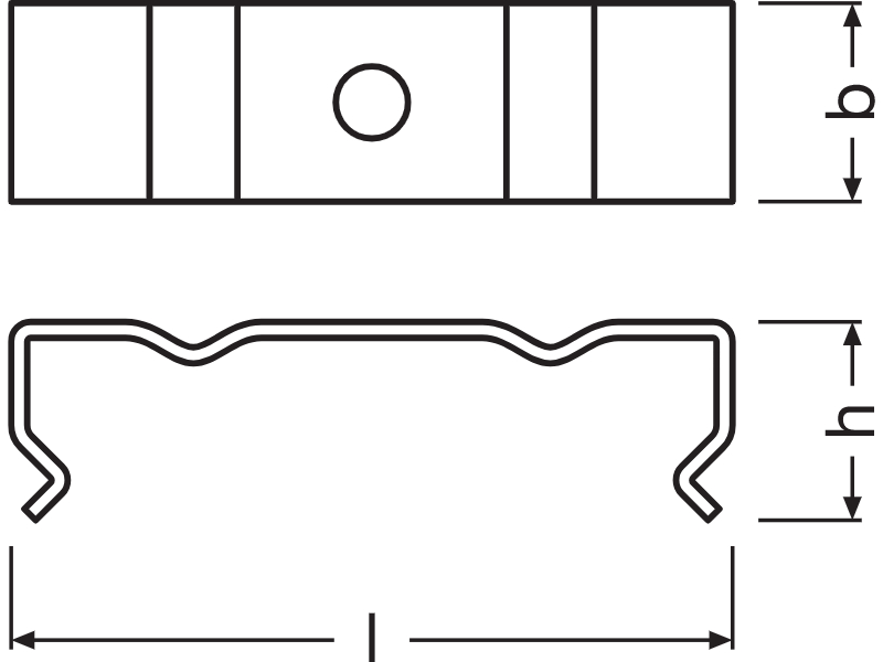 Ledvance Weite Profile für LED-Strips -PW03/MB - 4058075276680