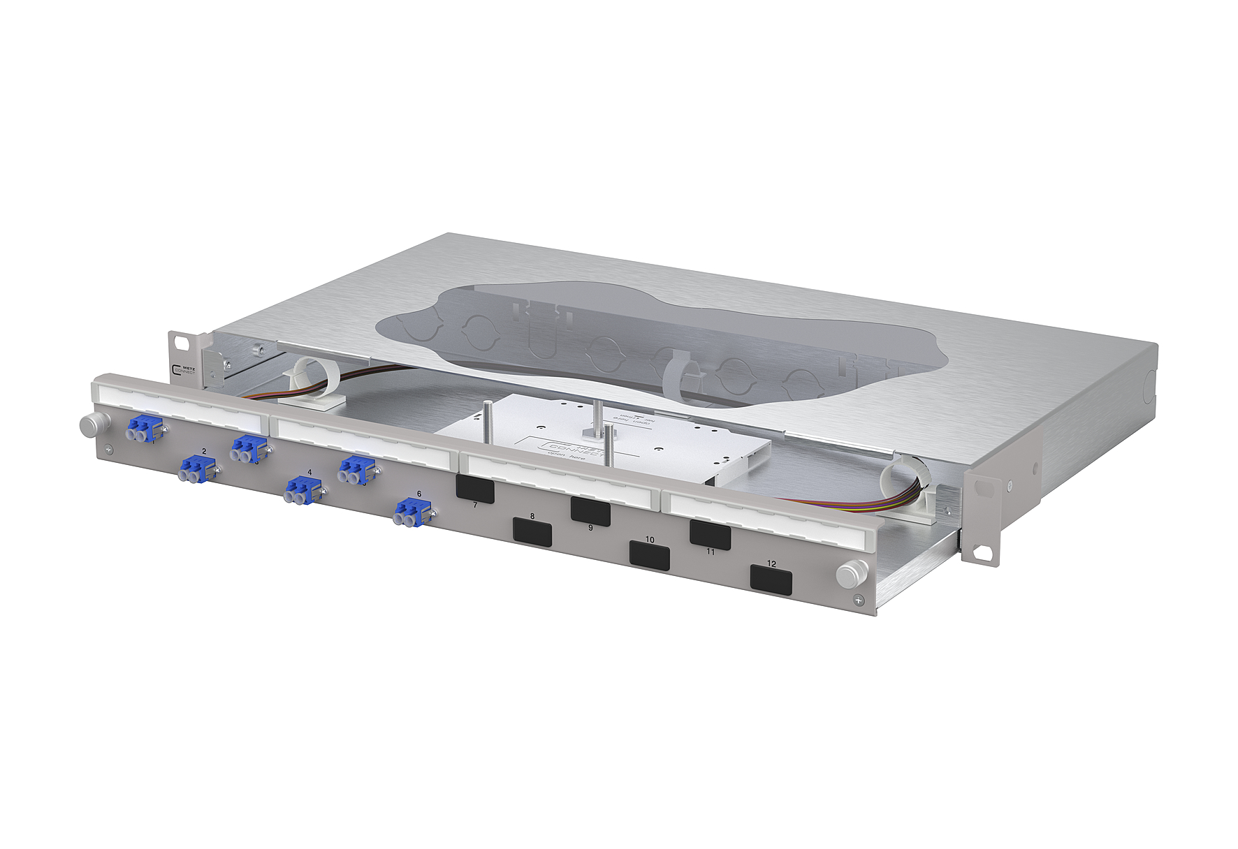 Metz Connect Patchfeld splice 6xLC-D OS2 1504697406-F