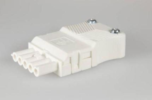 Adels Contact Plug Socket AC 164 BUF/5 white