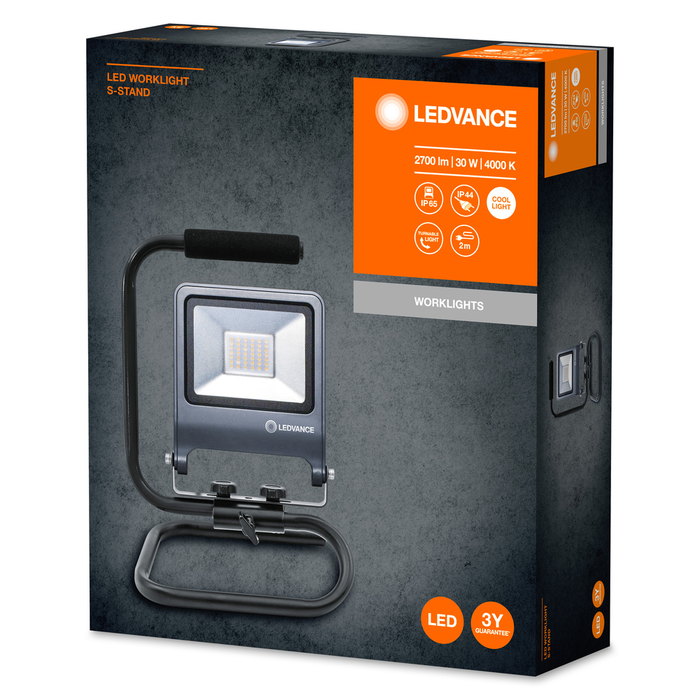 Ledvance Flexible portable work light WORKLIGHTS S-STAND 30 W/4000 K – 4058075213852