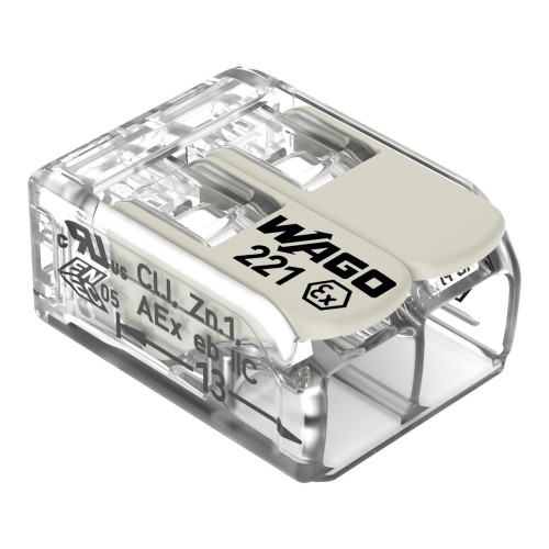 WAGO GmbH & Co. KG COMPACT-Verbindungsklemme Ex e,transparent 221-682 - 221-682
