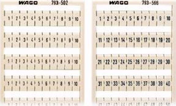 WAGO GmbH & Co. KG WMB-Bezeichnungssystem W: 31-40 (10x) 793-505