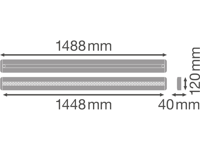 Ledvance LED linear luminaire LINEAR IndiviLED DIRECT 1500 48 W 940