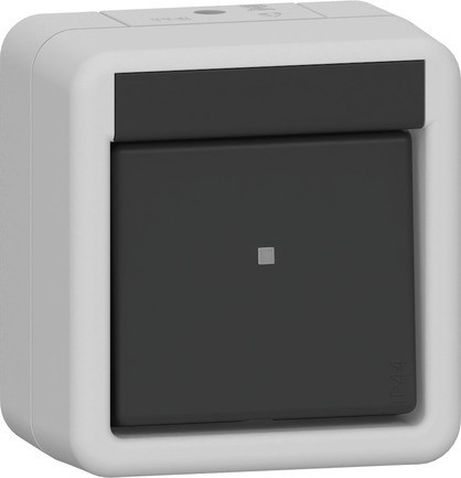 Gira Wippschalter Aus 2-p WG AP Grau 310230 - 310230