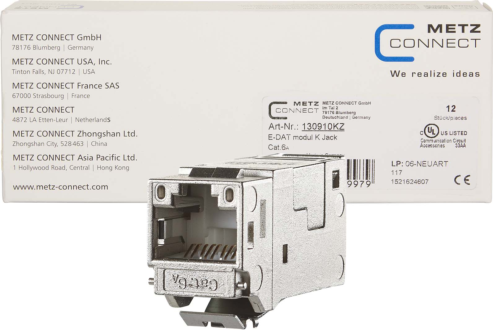 Metz Connect E-DAT Modul Keystone Cat.6A Jack 130910KZ