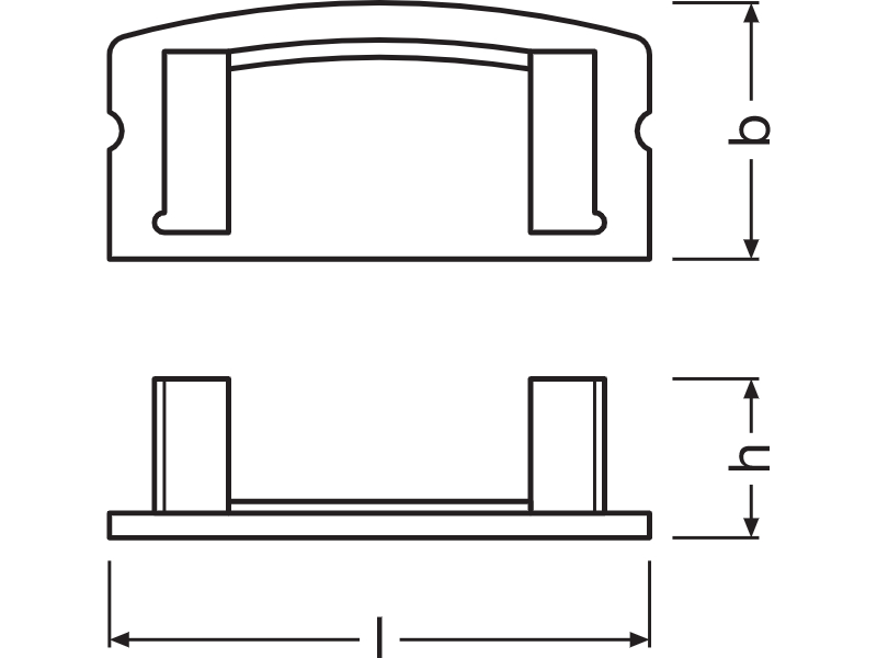 Ledvance Flat Profiles for LED Strips -PF04/EC - 4058075277694