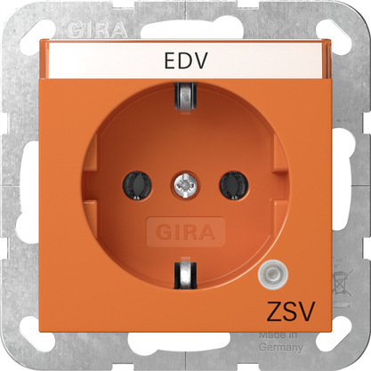 Gira Steckdose Kontroll GN+BSF Orange 4452109