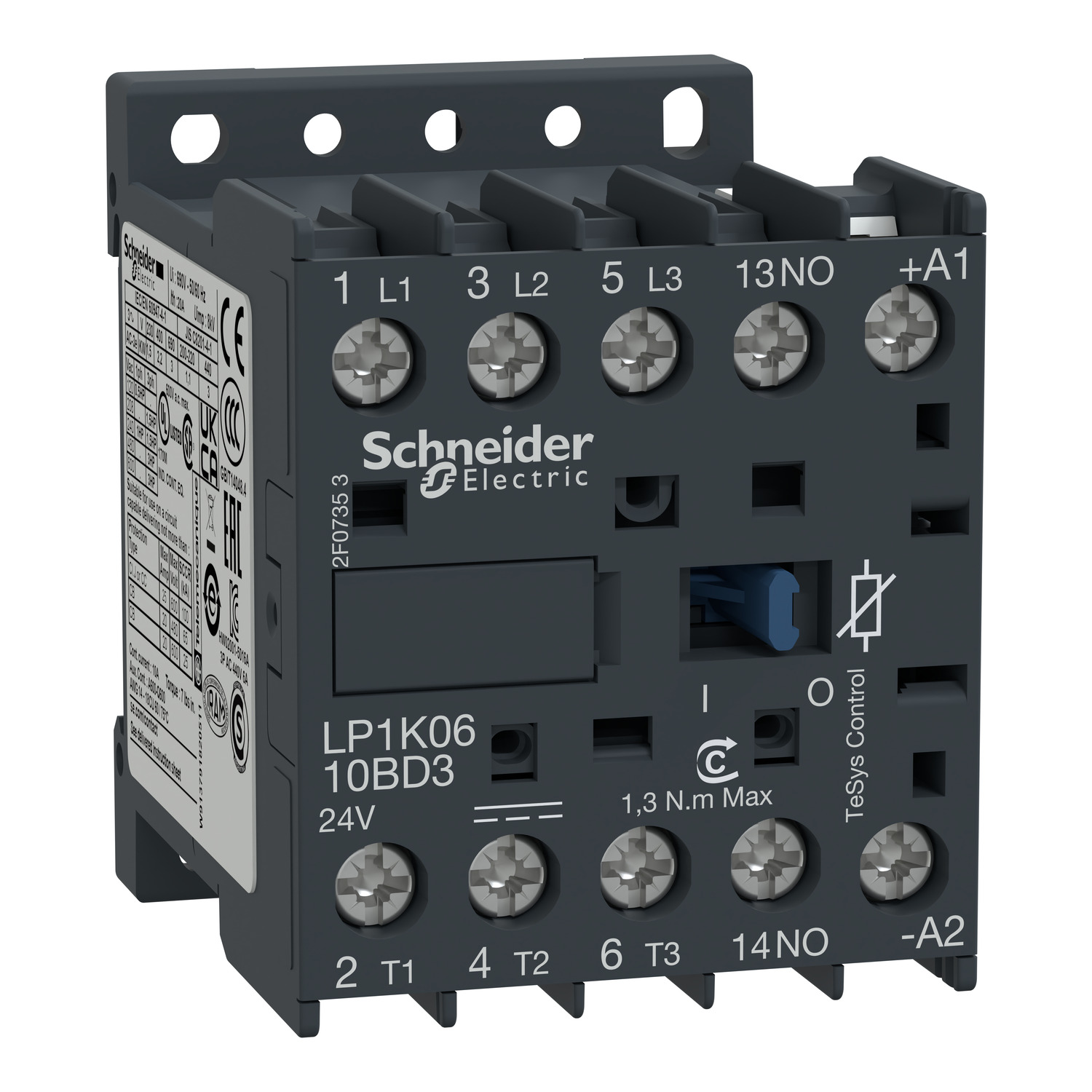 Schneider Electric Leistungsschütz 9A 24V DC m.Diode LP1K0910BD3