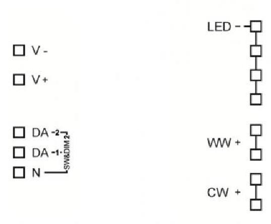 Lunatone Light Management LED-Dimmer DALI CW-WW 1000mA gem- 