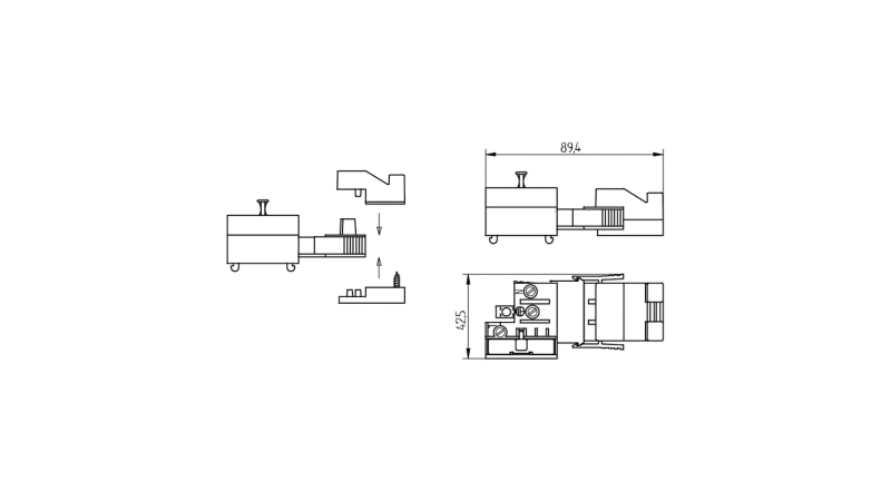 BJB 3-pole connectors