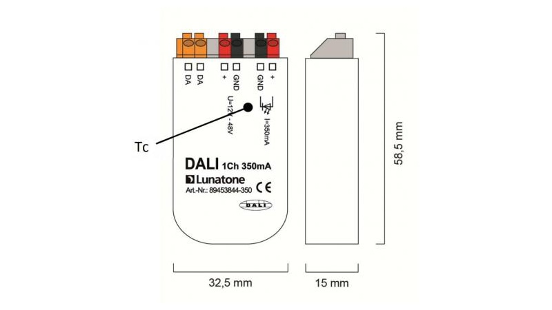 Lunatone LED-Dimmer DALI 1Ch CC 700mA 89453844-700