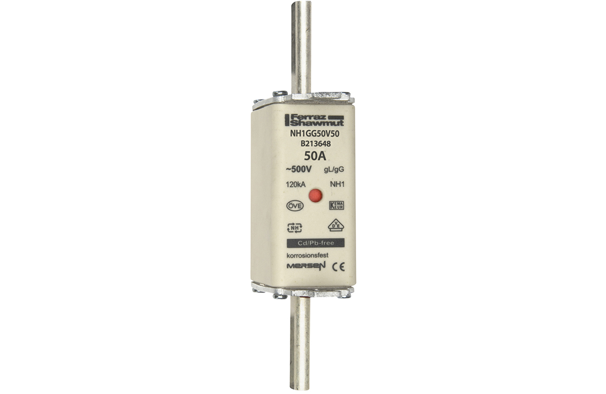 Mersen NH-Sicherungseinsatz SF Gr.1 gG 50A/500V KM NH1GG50V50