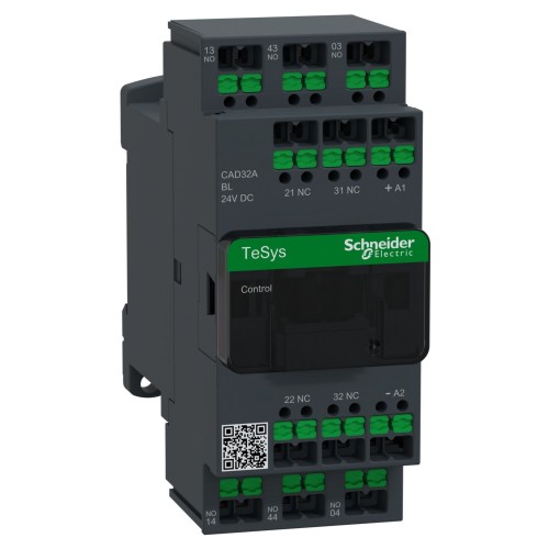 Schneider Electric Hilfsschütz 3S2Ö 24V Dc Gl Snapin CAD32ABL - CAD32ABL