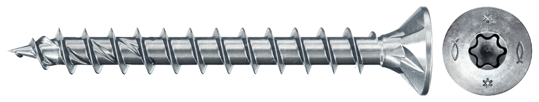Fischer Deutschl. Spanplattenschr.Pwr-Fast 2 4,5x45 SK blvz VG TX 670263