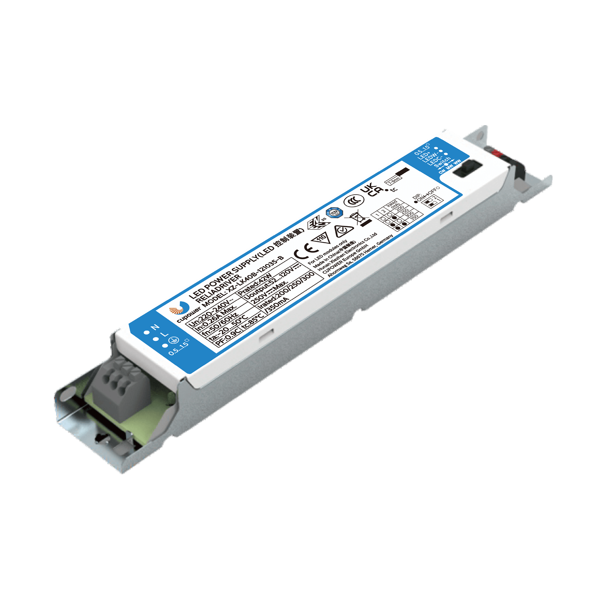Cupower LED-Treiber XZ-LK40B-121XXX-A - 160426 Cupower LED-Treiber XZ-LK40B-121XXX-A - 160426