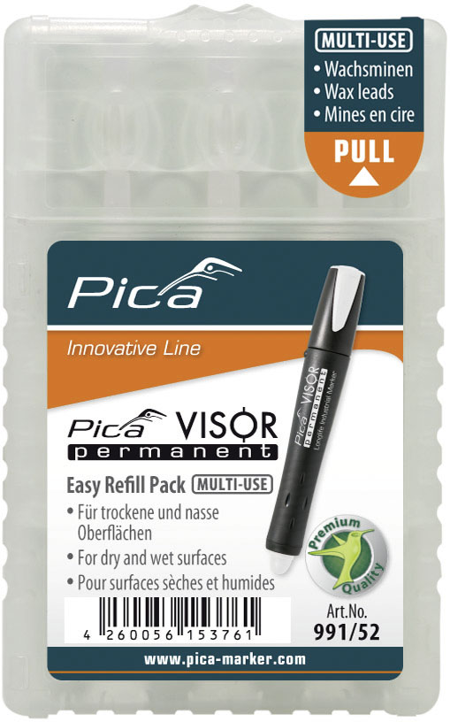 Pica-Marker VISOR Ersatzminen permanent, weiss 991/52 (VE4)
