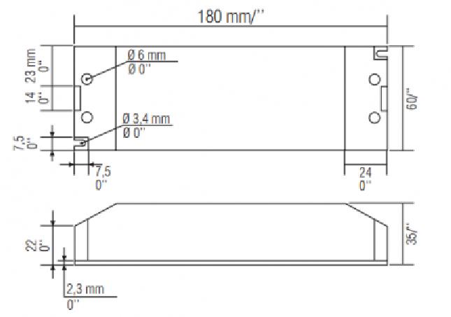 TCI LED ECG DC 45W 24V VPS MD