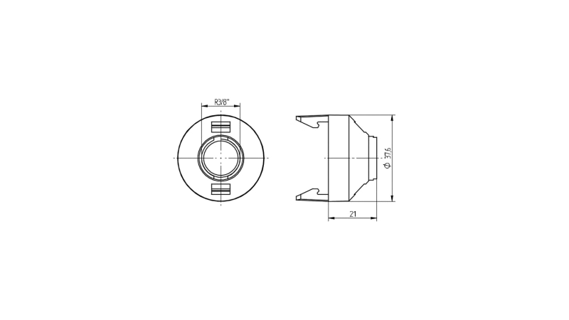 BJB Snap on insulating cap ø 37,6 mm 22.917.-025.80