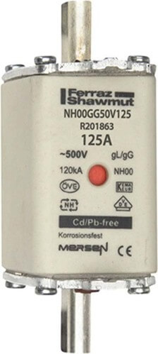 Mersen NH-Sicherungseinsatz SF Gr.00 gG 125A/500VKM NH00GG50V125 - R201863 Mersen NH-Sicherungseinsatz SF Gr.00 gG 125A/500VKM NH00GG50V125 - R201863