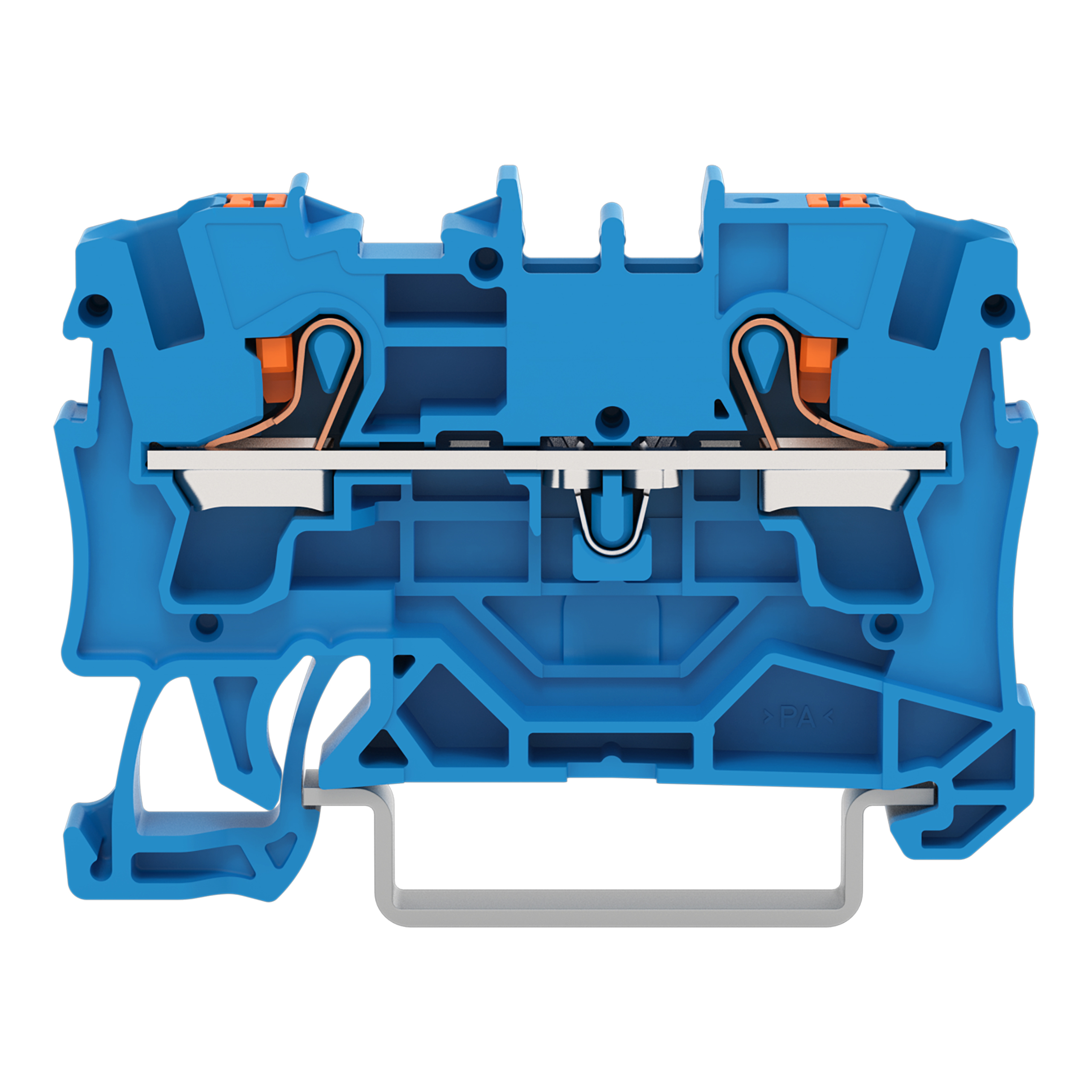 WAGO GmbH & Co. KG 2-Leiter-Durchgangsklemme 4qmm, blau 2204-1204