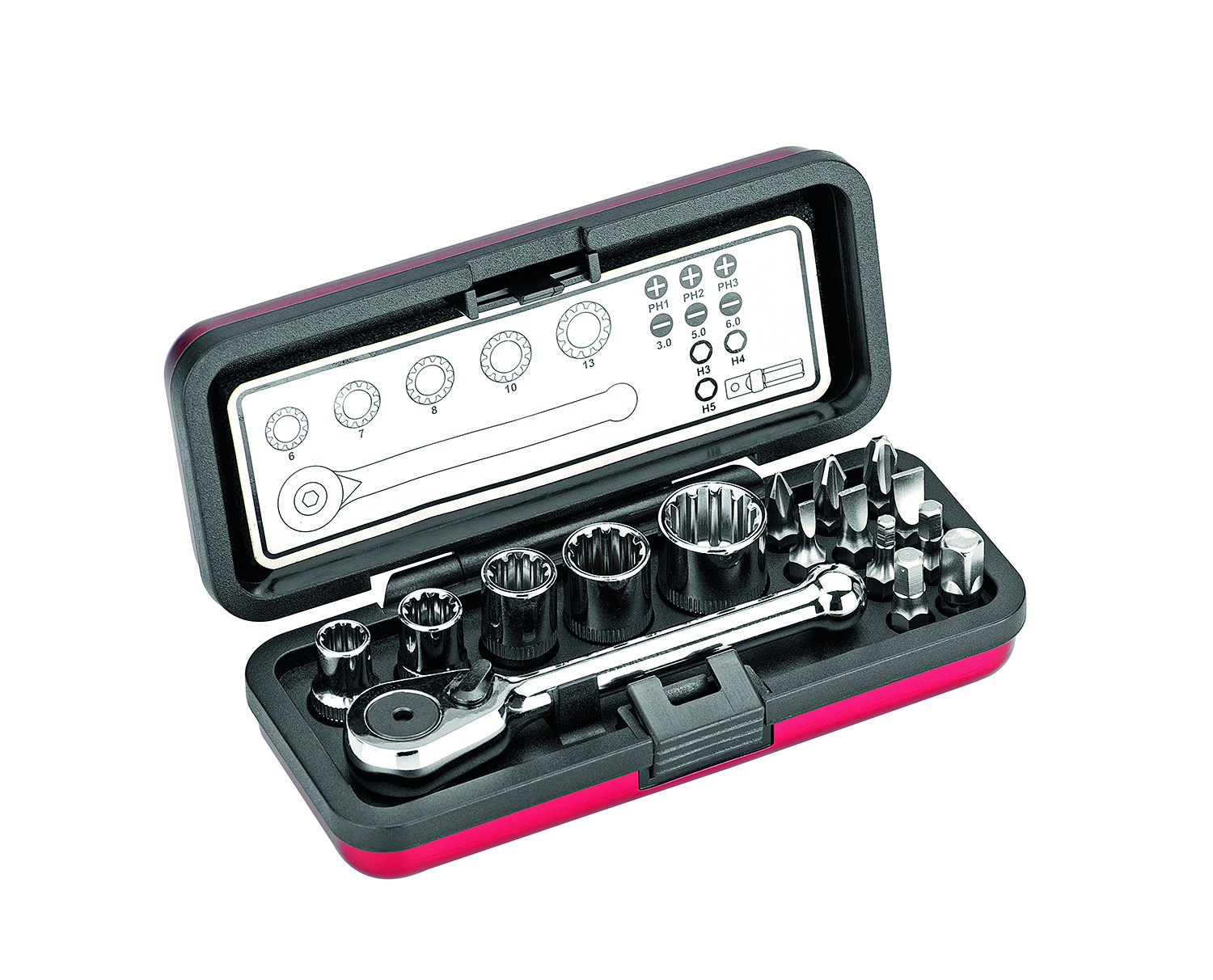 Cimco Werkzeuge Steckschlüssel-Bit-Box 16-tlg. 113156