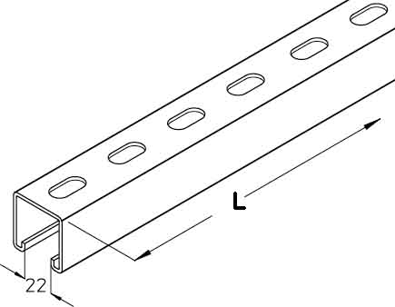 PohlCon (Puk) Konsolhalter KDU60-08F - KDU 60-08F