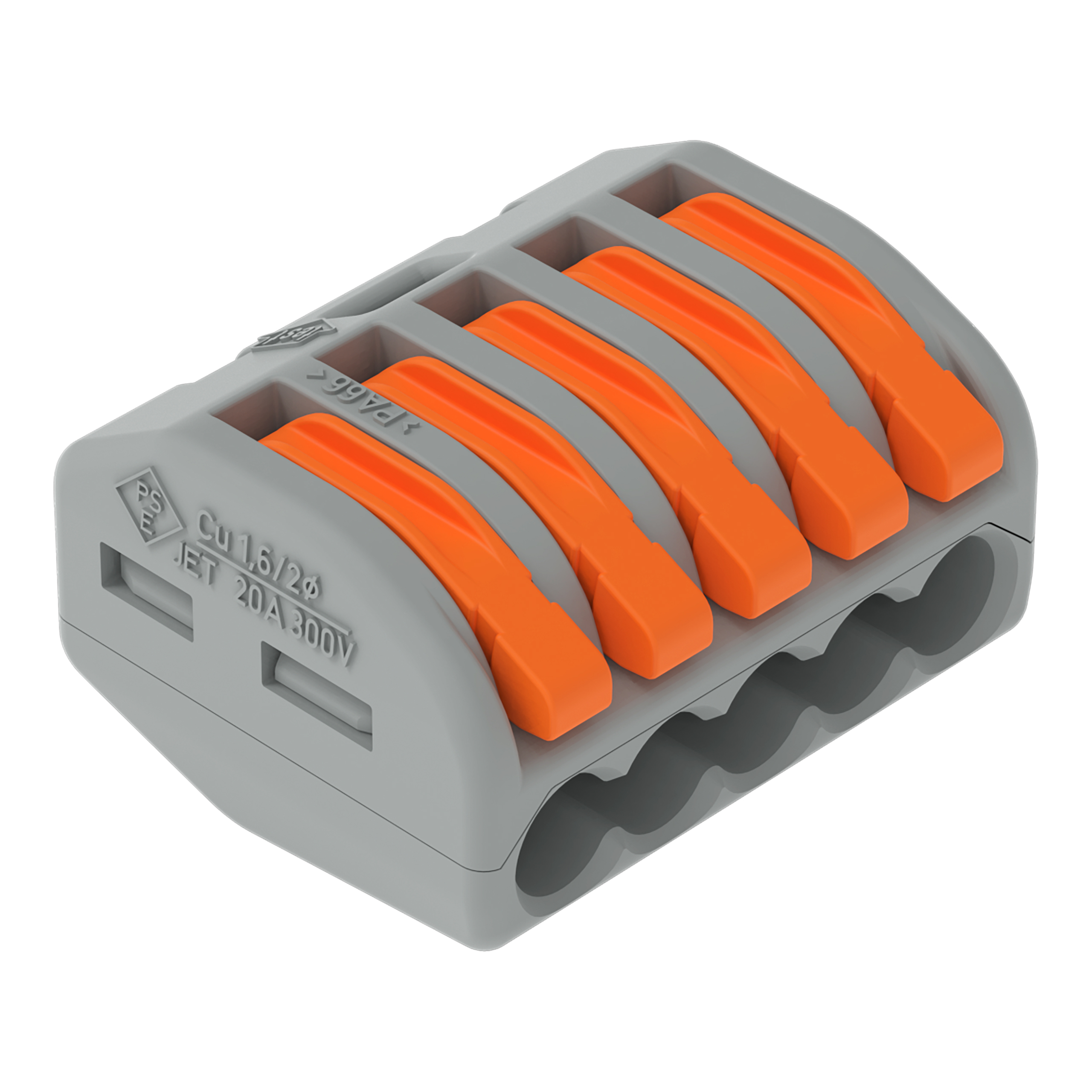 WAGO GmbH & Co. KG Verbindungsklemme 5x0,8-4qmm gr 222-415