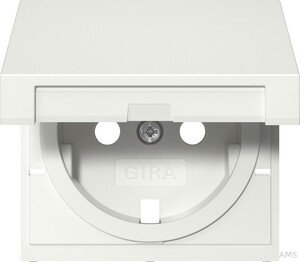 Abd. SCHUKO-stopcontact. KD systeem 55 zuiver wit GIRA 492203 Abd. SCHUKO-stopcontact. KD systeem 55 zuiver wit GIRA 492203