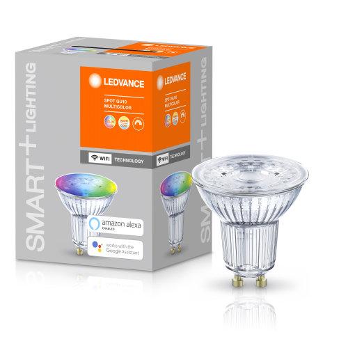 Ledvance LED-Leuchtmittel SMART+ WiFi SPOT GU10 Multicolour 50 45 ° 4.9 W/2700...6500 K GU10  - 4058075485693