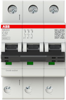 ABB Stotz S&J Sicherungsautomat Flexline 6kA, 32A,3P SX203-C32