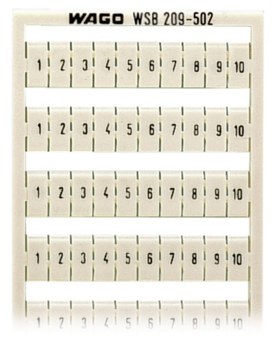WAGO GmbH & Co. KG WSB-Bezeichnungssystem W: 1-10 (10x) 209-502 - 209-502