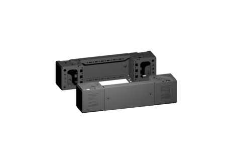 Rittal VX Sockel-Eckstück H:100mm, für B:400mm 8660.001 (VE2)