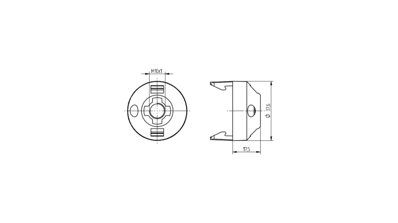 BJB Snap on insulating cap ø 37,6 mm 22.917.-022.80