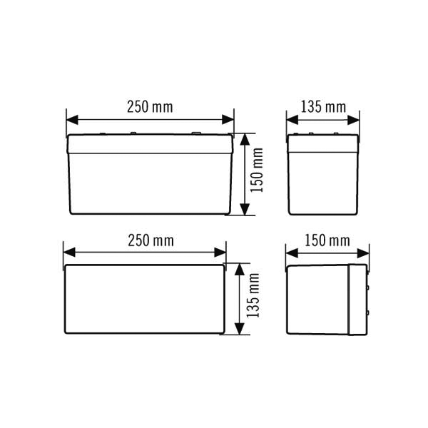 ESYLUX Notleuchte 21m EKW 2,5W SLB EL LED 3h 21mSM - EN10026836