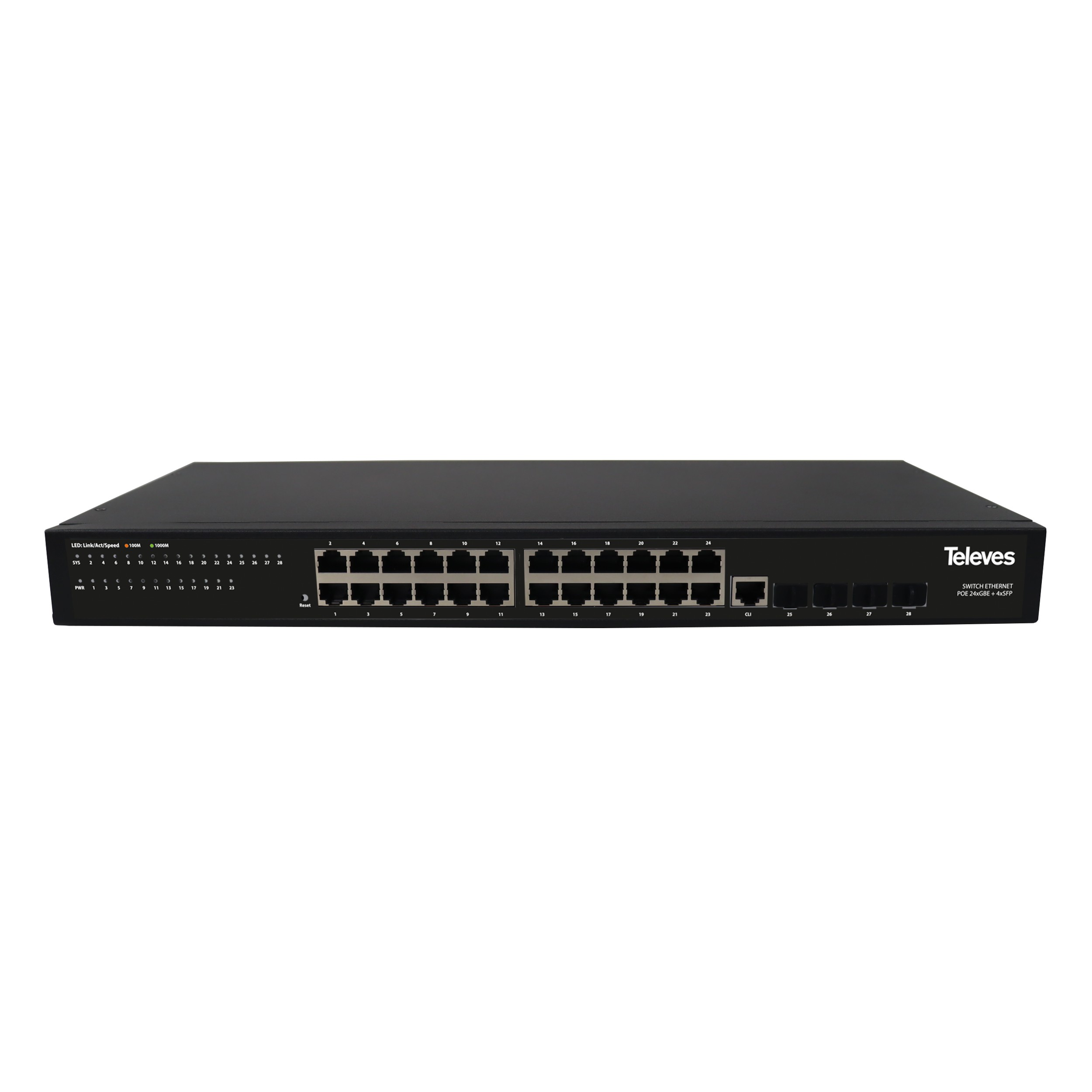 Televes Ethernet Switch L2+ 24xGbE+4S SWI2-24