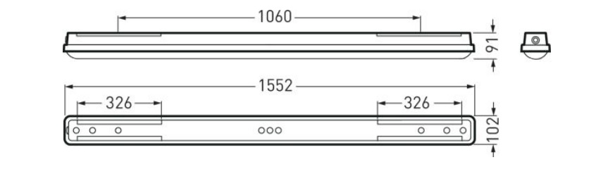 Trilux twenty3 LED weather-proof luminaire IP 66 2310 15 B 40/60/ML-840 ET PC  - 7922940