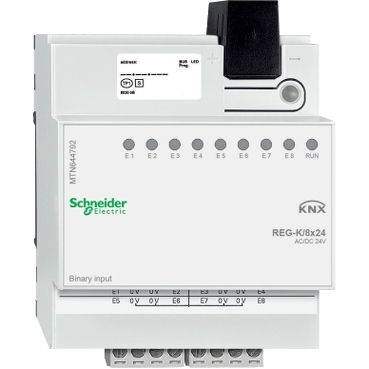 Schneider Electric Binäreingang REG-K/8x24,lichtgrau MTN644792